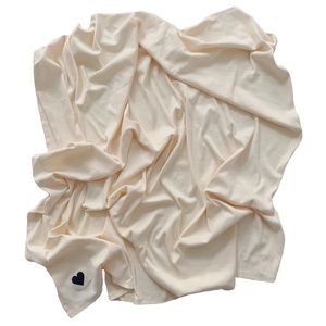 Spearmint Jersey Swaddle - Cream